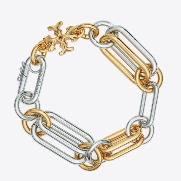 Tory Burch Jewelry - Sold out tory  Burch Roxanne Mixed chain Bracelet